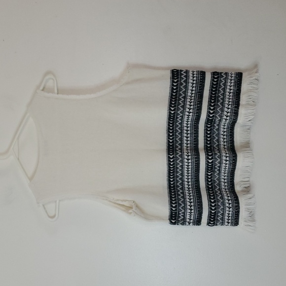 Madewell Villagrove Sweater Tank Size Large Bright Ivory BoHo Minimalist Summer - Picture 10 of 12